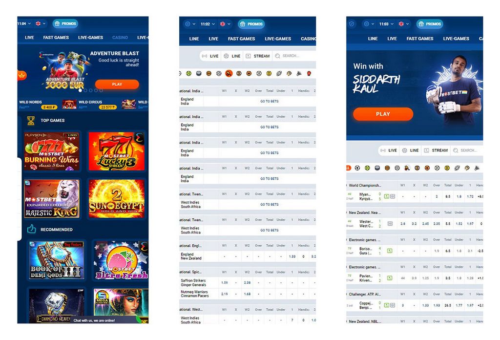 Mostbet Betting Markets
